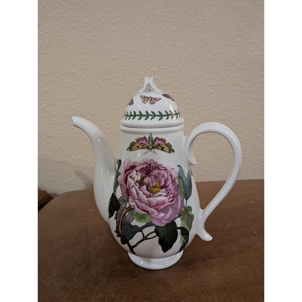 Portmeirion Botanic Garden Coffee Pot Shrubby Peony Paeonia Moutan England
